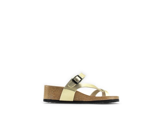 Sandalia Cuña De Dedos Hebilla